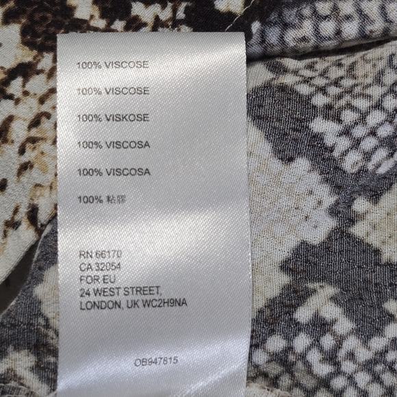 Maeve By Anthropologie Juno Snakeskin Python Print Pullover Tunic Dress Small - Picture 3 of 7